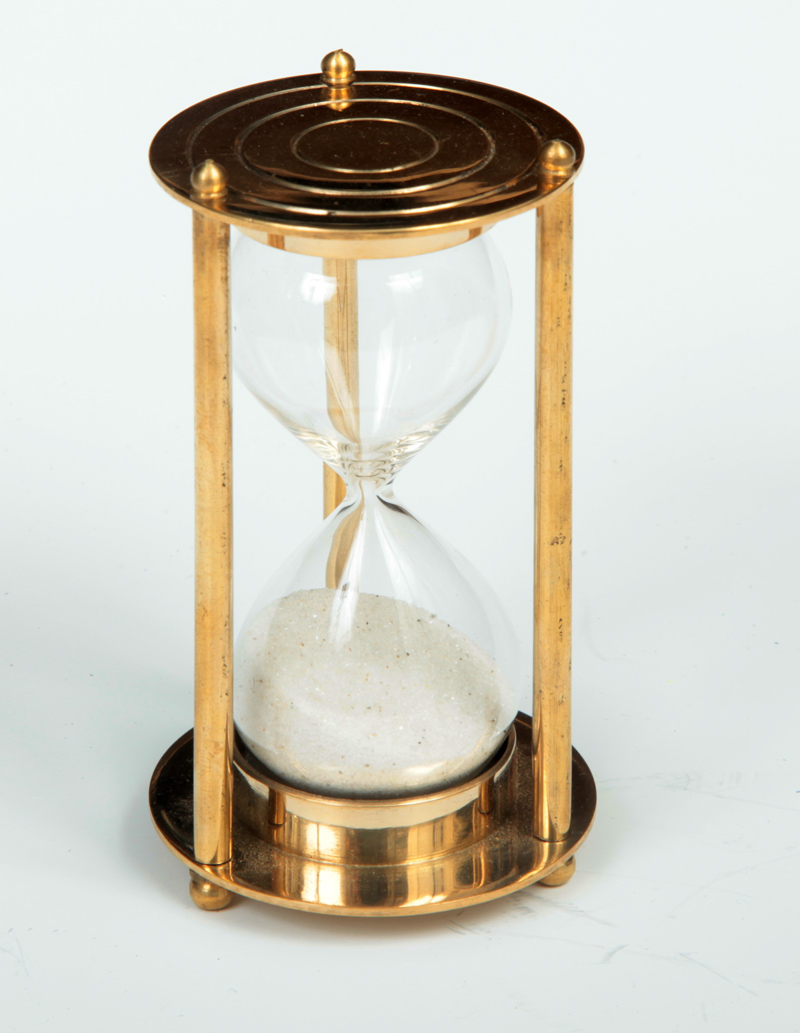 foto mosazn� mal� p�es�pac� hodiny - 9 cm